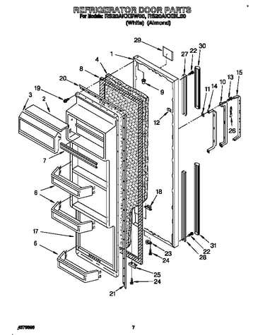 Refrigerator door