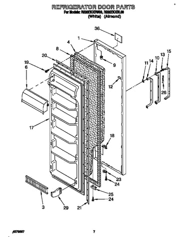 Refrigerator door