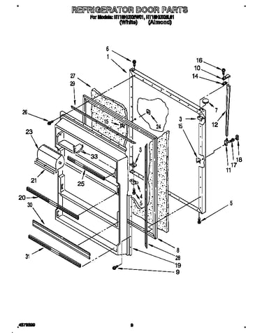 Refrigerator door