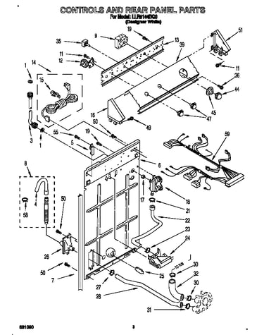 Control and rear panel