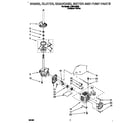 Whirlpool LLR5144BQ0 brake, clutch, motor and pump diagram