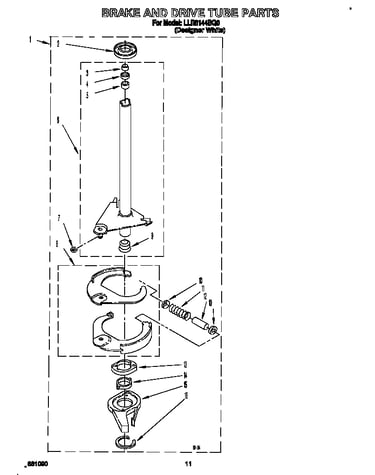 Brake and drive tube