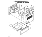 Whirlpool RF396PXYQ5 door and drawer diagram