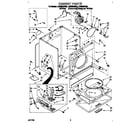 Whirlpool LGV6634BN0 cabinet diagram