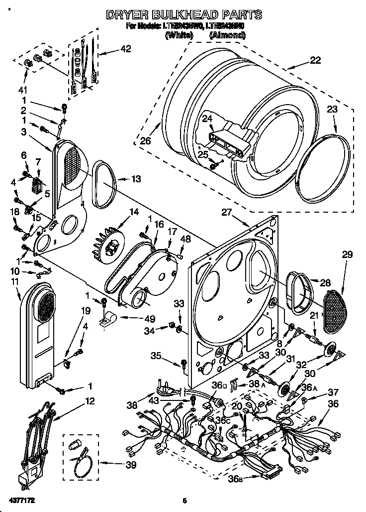 Dryer bulkhead