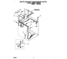 Whirlpool LTE5243BN0 dryer support and washer diagram