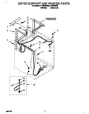 Dryer support and washer