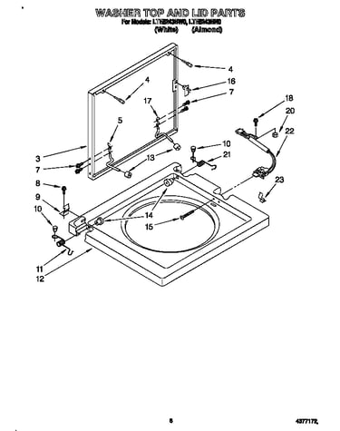 Washer top and lid