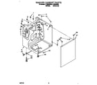 Whirlpool LTE5243BN0 washer cabinet diagram