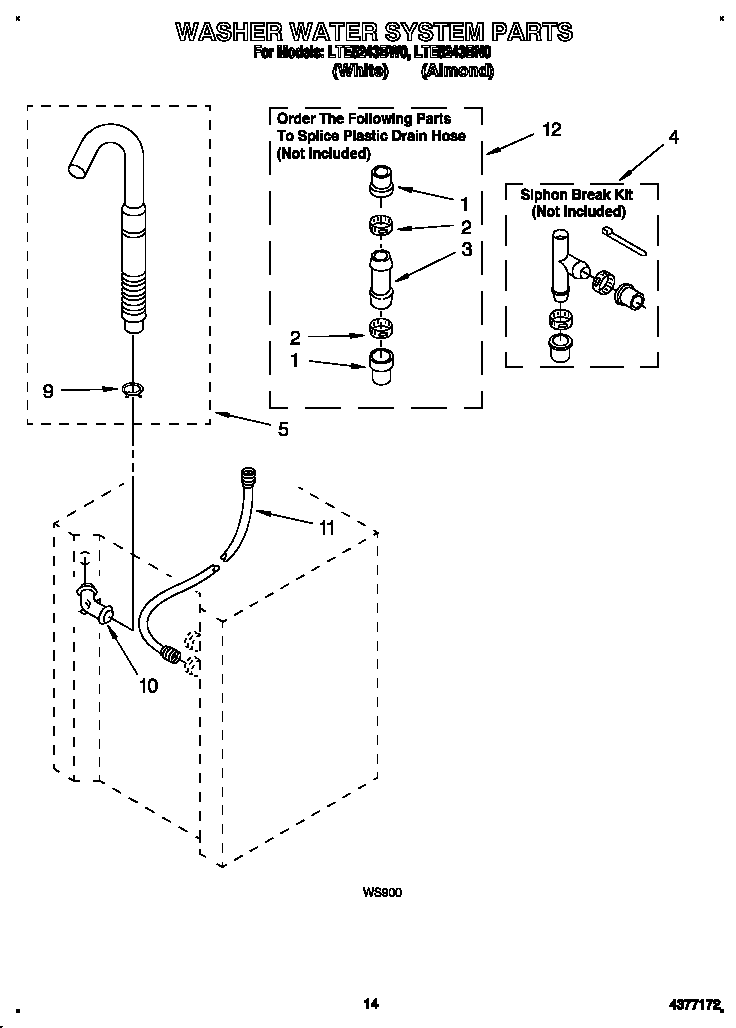 Washer water system