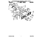 Whirlpool LTG5243BW0 washer/dryer control panel diagram