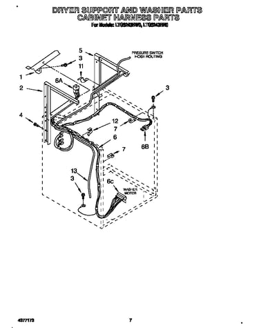 Dryer support and washer