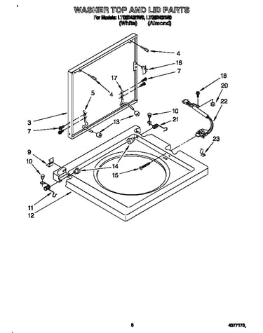 Washer top and lid