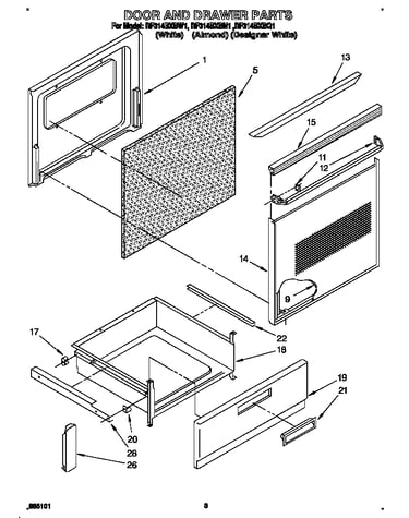 Door and drawer