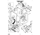 Whirlpool TGDL200BW0 cabinet diagram