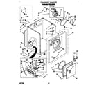 Whirlpool TGDL400BW0 cabinet diagram