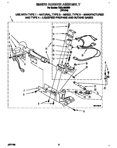 694670 burner assembly