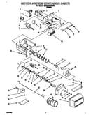 Motor and ice container
