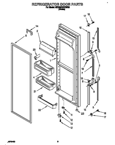 Refrigerator door