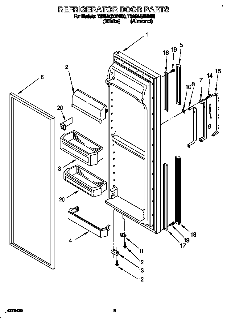 Refrigerator door