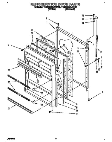 Refrigerator door
