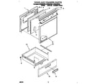 Whirlpool RF364BXBW1 door and drawer diagram