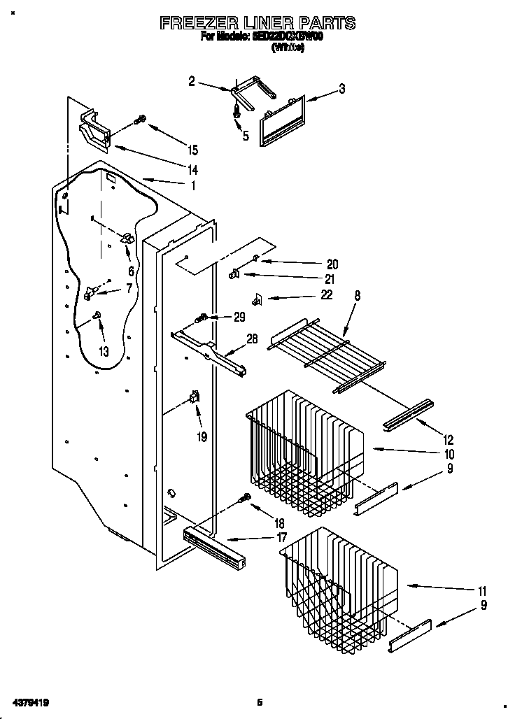 Freezer liner