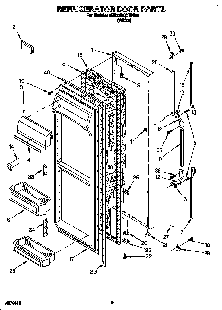 Refrigerator door