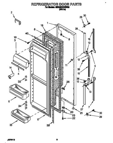 Refrigerator door
