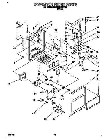 Dispenser front