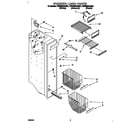 Whirlpool 4YED25DQAB01 freezer liner diagram