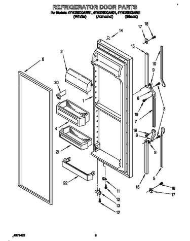 Refrigerator door