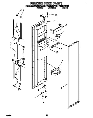 Freezer door