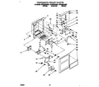 Whirlpool 4YED25DQAB01 dispenser front diagram