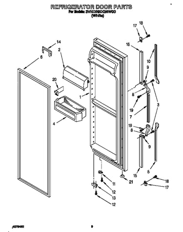 Refrigerator door
