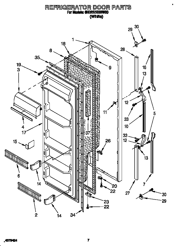 Refrigerator door