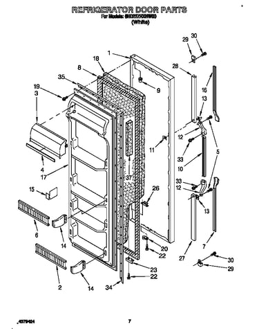 Refrigerator door