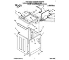 Whirlpool CAP2772BW0 top and cabinet diagram
