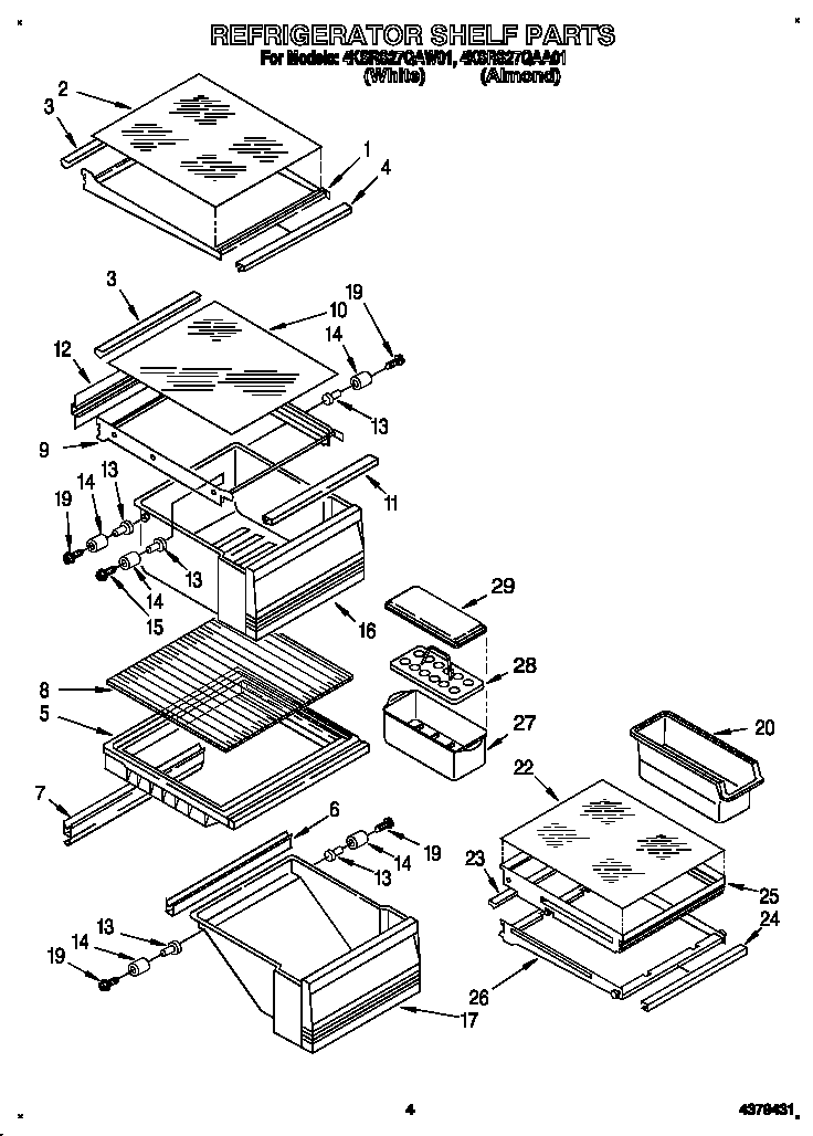 Refrigerator shelf