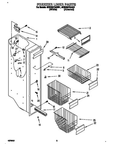 Freezer liner
