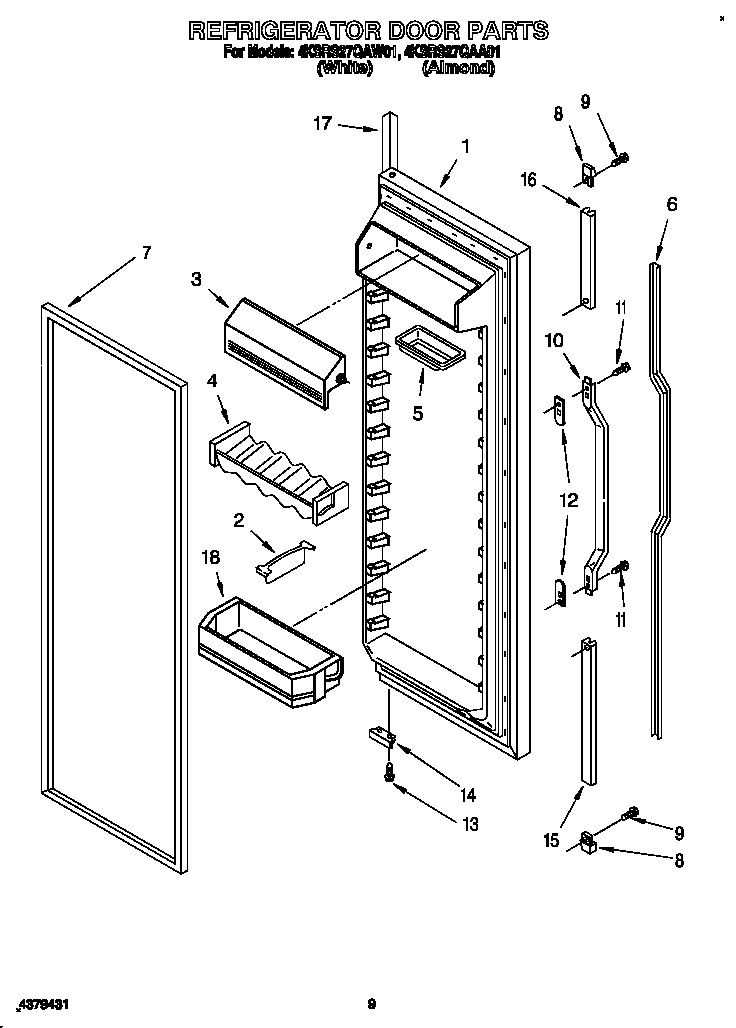 Refrigerator door