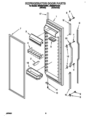 Refrigerator door