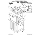 Whirlpool CA2762XYW0 top and cabinet diagram