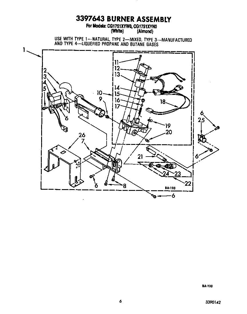 3397643 BURNER ASSEMBLY