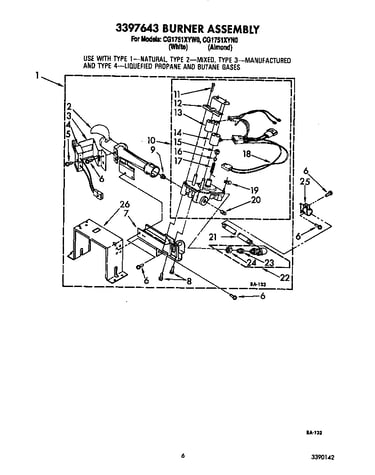 3397643 burner assembly