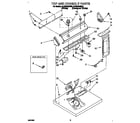 Whirlpool 6LER5434BW0 top and console diagram