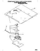 Component shelf and latch