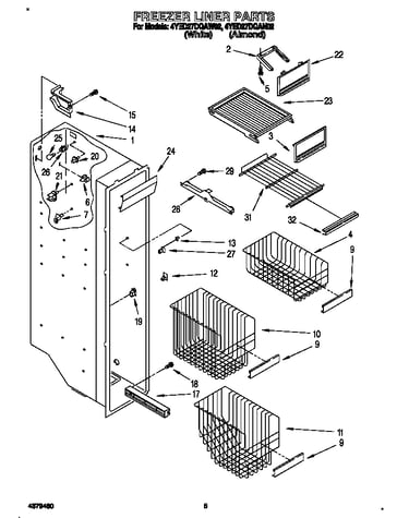 Freezer liner