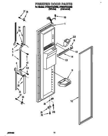 Freezer door