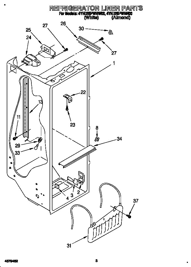 Refrigerator liner
